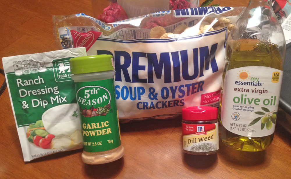 Ingredients for Oyster Crackers