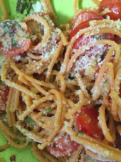 Tomato Basil Pasta with Cheese