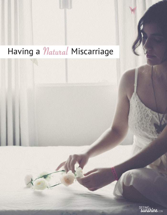Read this experience of a natural miscarriage and what to expect if you choose to do so naturally without having a D&C or medication. 