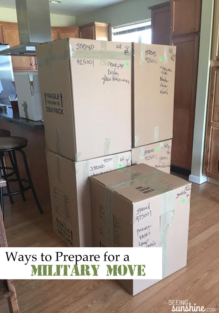 Preparing for a military move? Before your next PCS, be sure to read these tips so you can be ready!