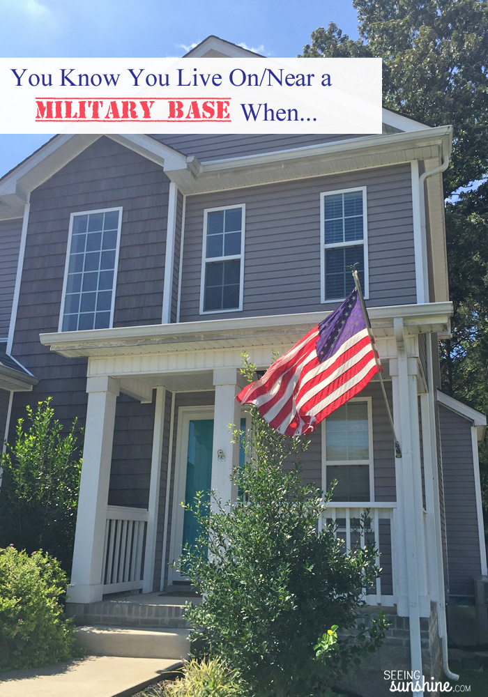 You know you live on a military base when... Check out this funny post for those in the military community!