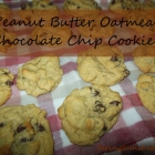 Peanut Butter Oatmeal Chocolate Chip Cookies