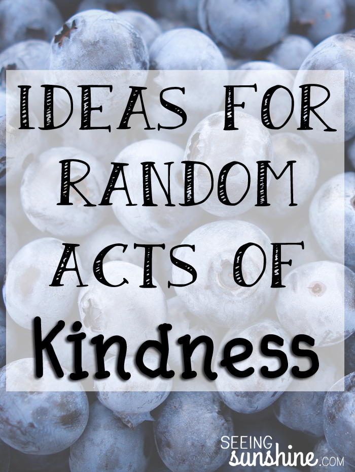 Ideas for Random Acts of Kindness