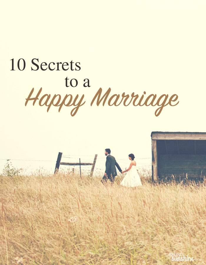 Read these 10 secrets to a happy marriage and make your marriage healthier and happier this week!