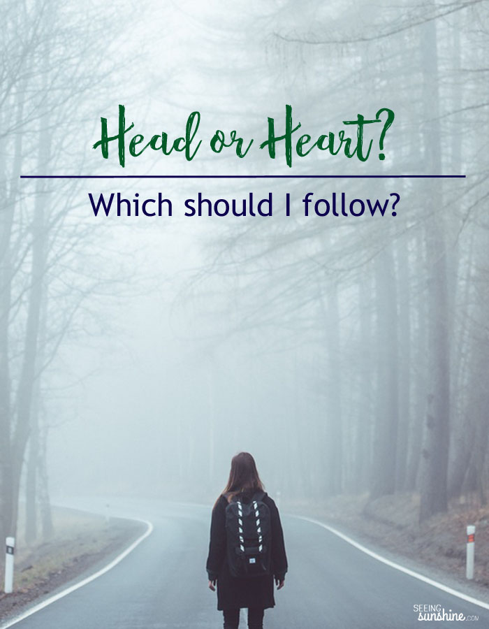 Should you follow your head or heart? It can be hard to figure out, but I think you should use both.