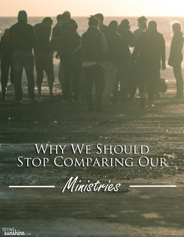Are you comparing your ministry with someone else's? Stop comparing numbers and talents. God has a purpose for each of us.