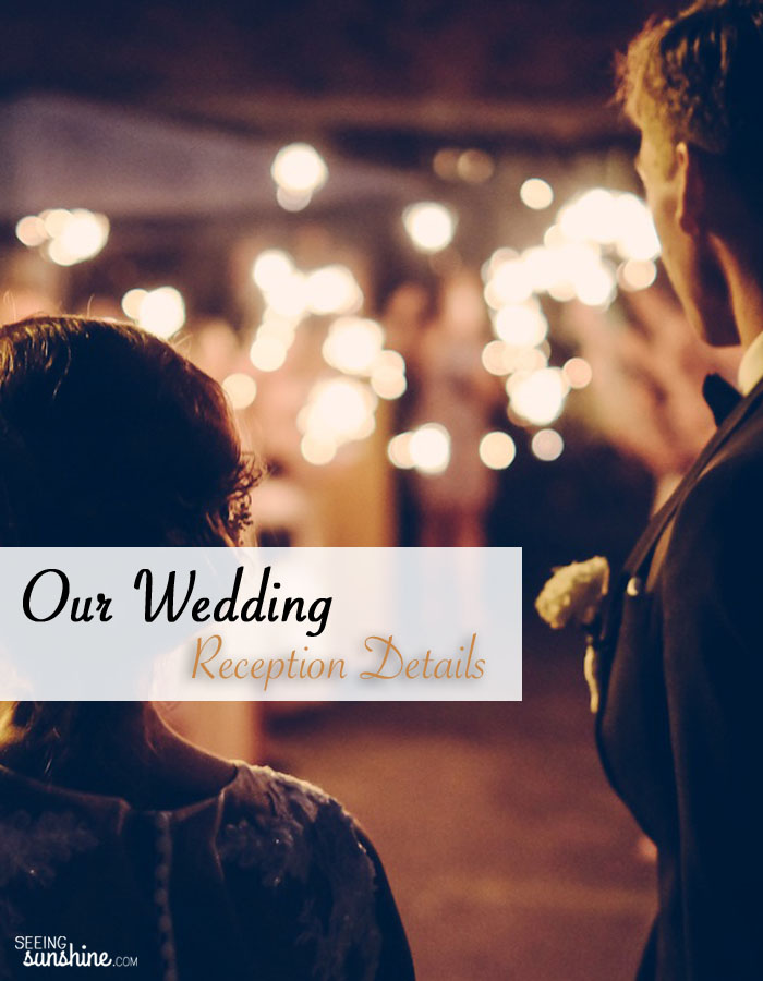 Check out all the details of our wedding reception. It was beautiful! And you can get ideas for your own wedding!