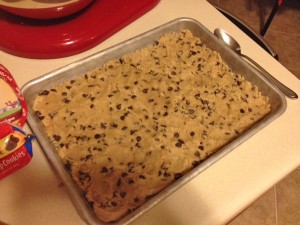 Cookie dough crust
