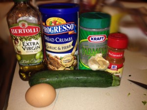 Ingredients for Zucchini Crisps
