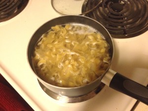 Boil noodles