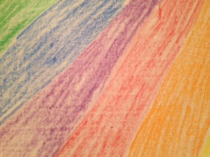 Rainbow in Crayon