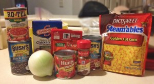 Ingredients for Chicken Tortilla Soup