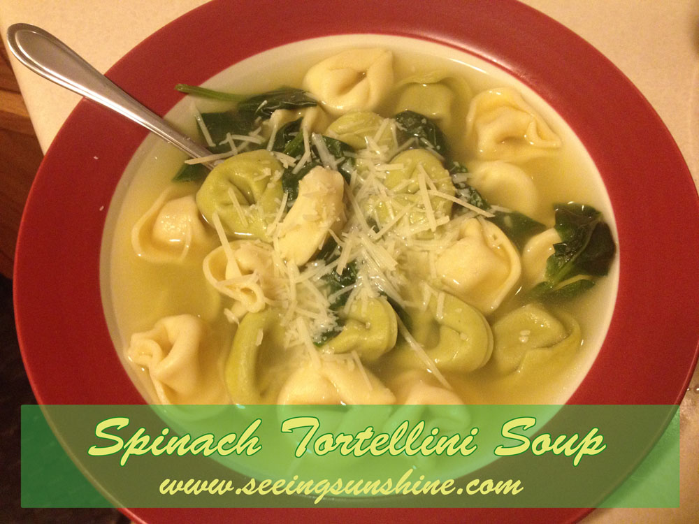 Try this spinach tortellini soup that is so easy it only has four ingredients!