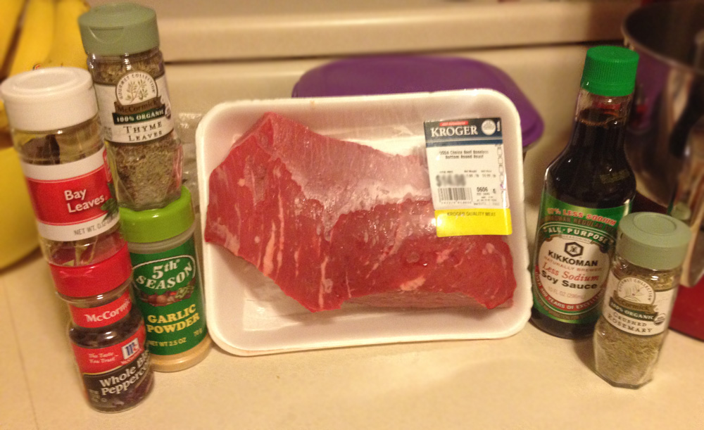 Ingredients for French Dips