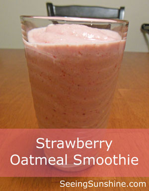 Strawberry Oatmeal Smoothie