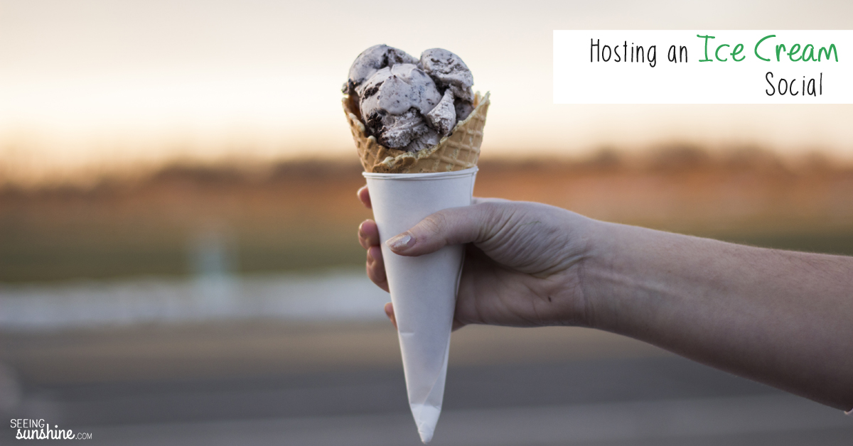 Neighborhood Ice Cream Social - Seeing Sunshine