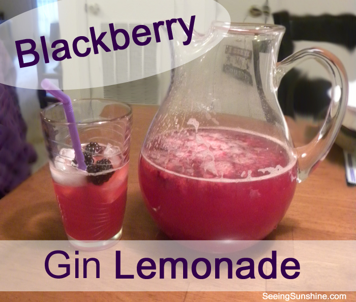 Blackberry Gin lemonade