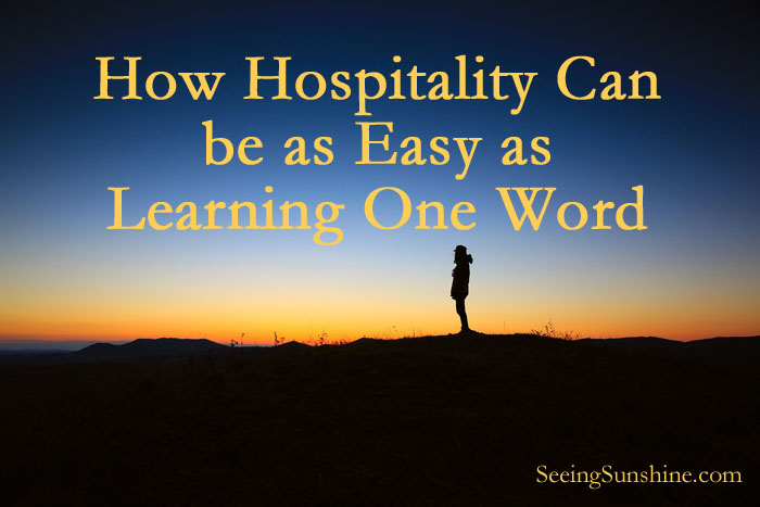 How Hospitality Can Be As Easy As Learning One Word