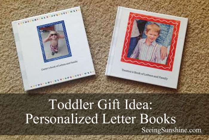 Toddler Gift Idea- Letter Books