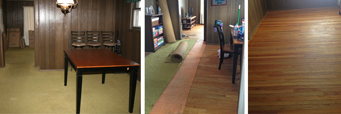 Carpet to Hardwood Floors