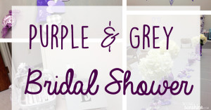 Purple and Grey Bridal Shower Ideas