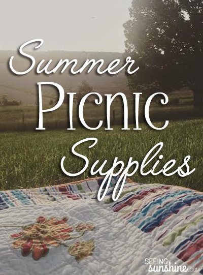 Check out these summer picnic supplies that will make your summer picnic enchanting.