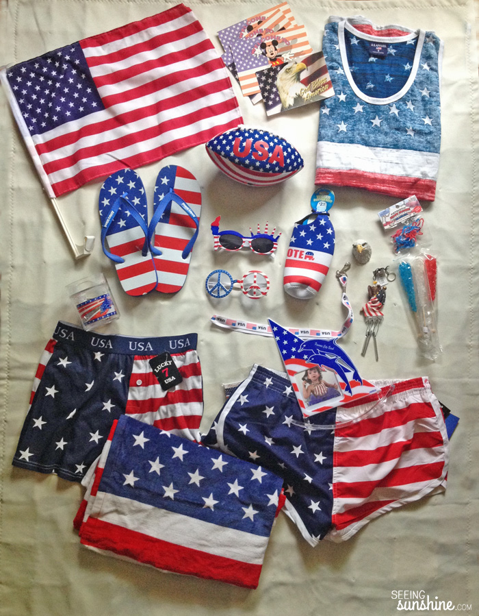 Fourth of July Care Package Goodies