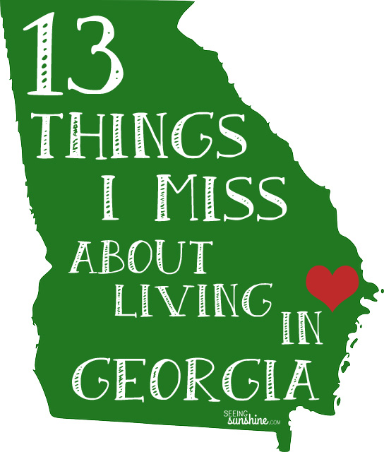 Things I Miss About Georgia