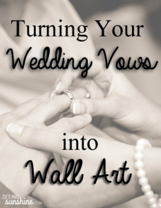 Wedding Vow Art