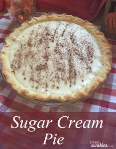 Sugar Cream Pie