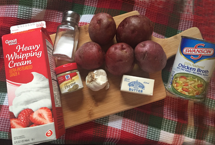 Ingredients for Mashed Potatoes