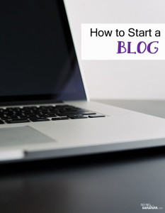 How to Start a Blog Part 1