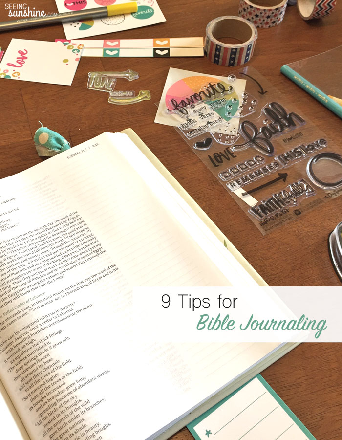 Check out these nine tips for Bible journaling and see the Illustrated Faith's devotional kit put to use!