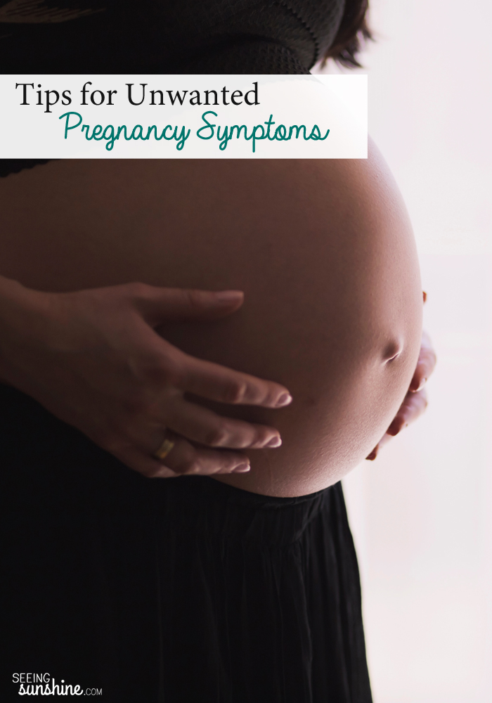 As exciting as expecting can be, there are some pregnancy symptoms that are just no fun. Check out these tips for easing or relieving symptoms such as morning sickness, heartburn, swelling, and an inability to sleep.