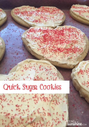 Quick & Easy Sugar Cookies -- Seeing Sunshine Blog