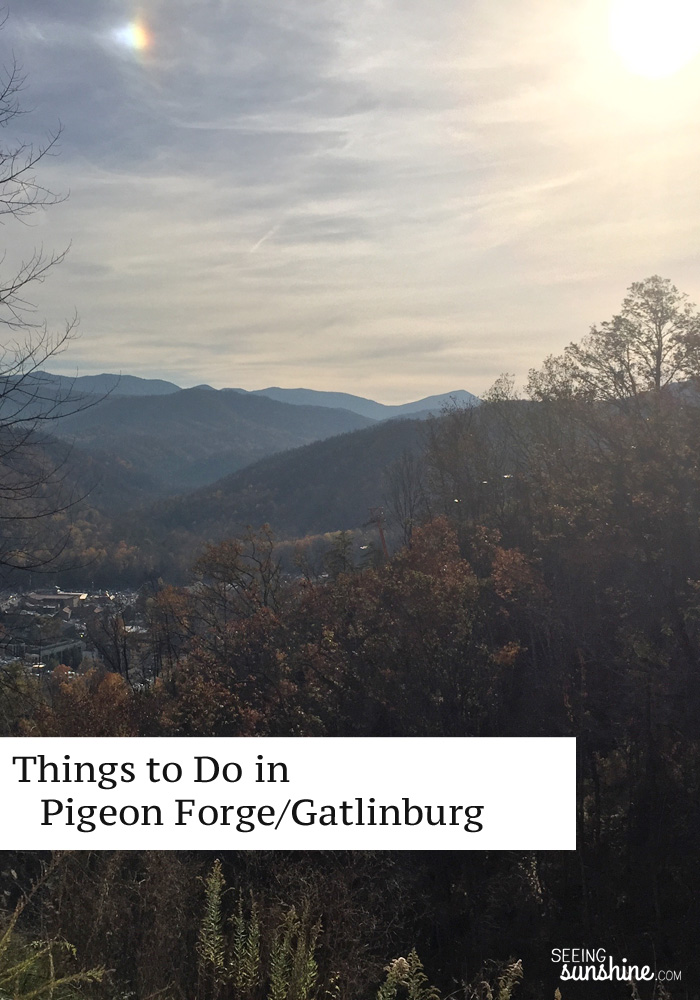 Check out this list of fun things to do in the Pigeon Forge/Gatlinburg area of Tennessee. We had a great weekend trip!