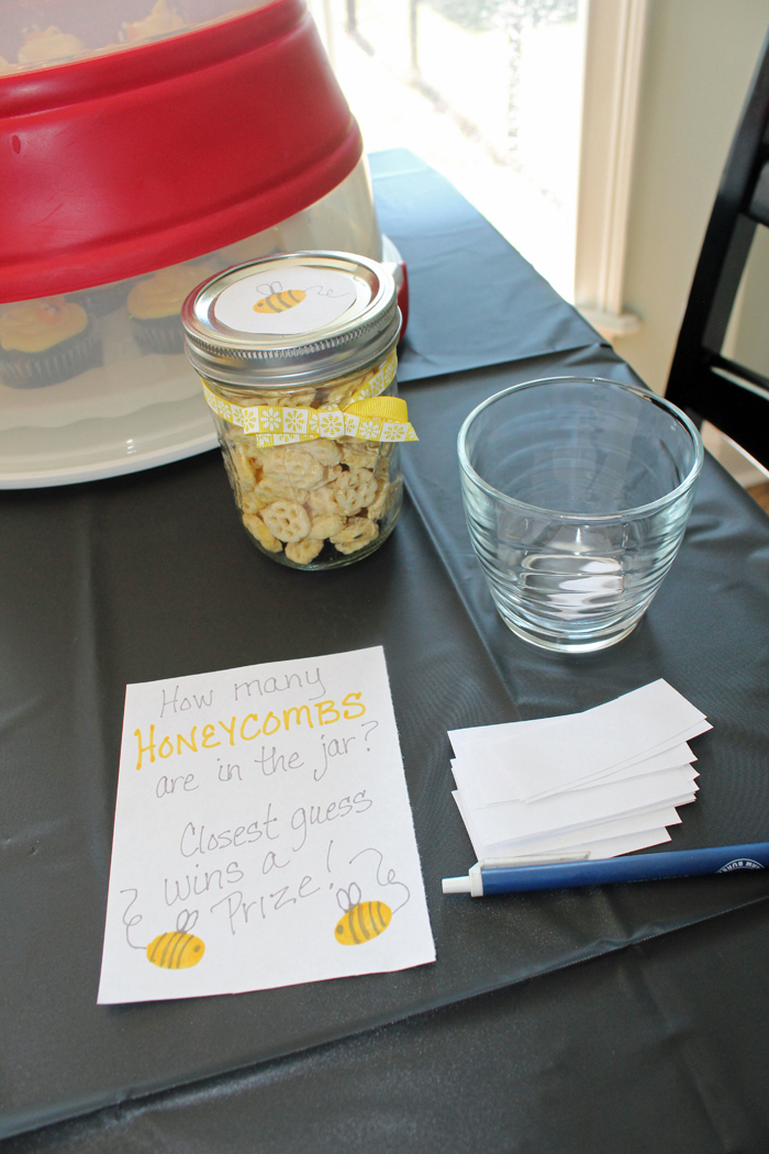 Check out these cute details for a bee-day party complete with games!