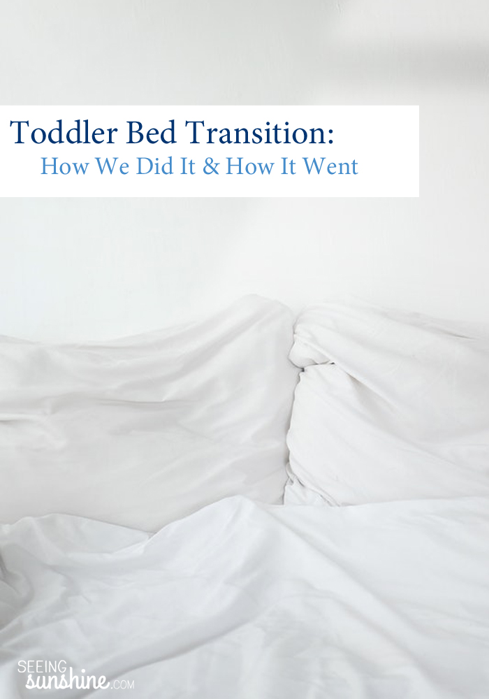 Here's how we did the toddler bed transition and how it went.