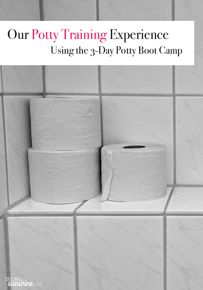 We used the 3-day potty boot camp for potty training and here were the results!