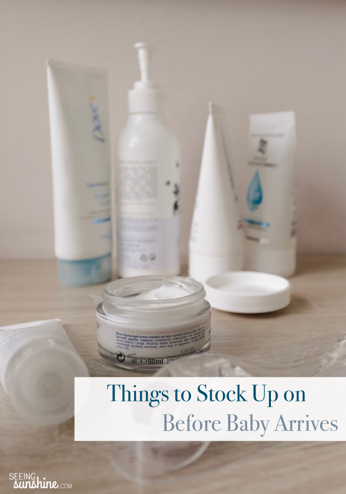 Be sure to stock up on these household items before your baby arrives and postpartum life begins!