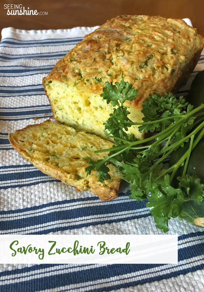 You've got to try this savory zucchini bread recipe with lots of cheese!